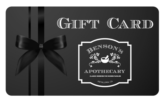 Benson's Apothecary Gift Cards - $5 -$100