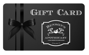 Benson's Apothecary Gift Cards - $5 -$100