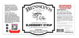 Benson's Original Blend Elderberry Syrup - Single Bottle